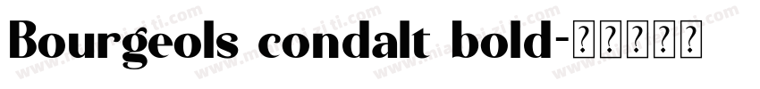 Bourgeols condalt bold字体转换